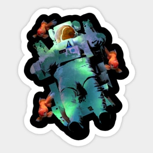 astronaut of the deep sea Sticker